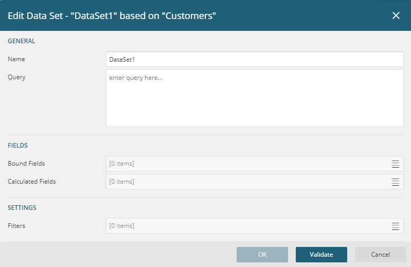 Edit Data Set Dialog