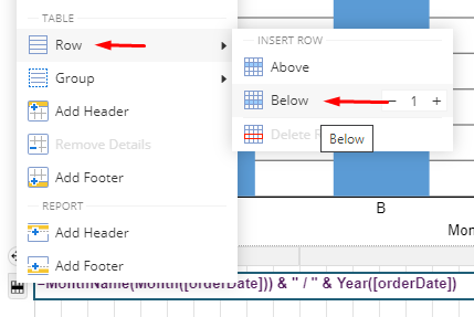 Add Detail Row to Table